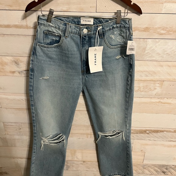 NWT FRAME Tight crop mini boot jeans size 28 - Picture 4 of 12